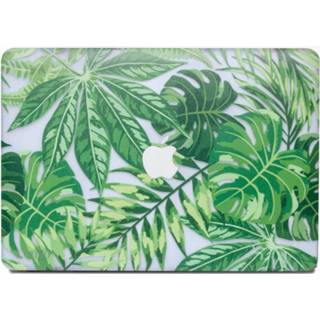 👉 Coverhoes donkergroen kunststof tropical green hardcase hoes groen Lunso - cover MacBook Air 13 inch 669014993106