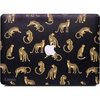👉 Coverhoes zwart kunststof Leopard Black hardcase hoes Lunso - cover MacBook Air 13 inch 669014993137
