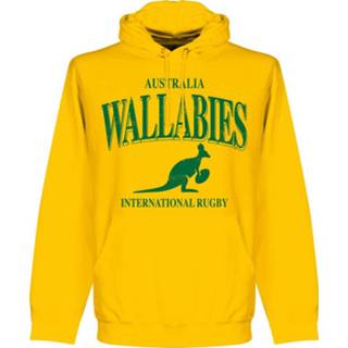 👉 Sweater geel Australië Wallabies Rugby Hooded -