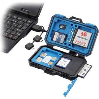 👉 Geheugenkaartlezer zwart Puluz PU5004 Waterbestendig USB Card Reader & Case - 5712579643155