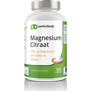 👉 Magnesium Perfectbody Citraat Tabletten - 100 669393936572