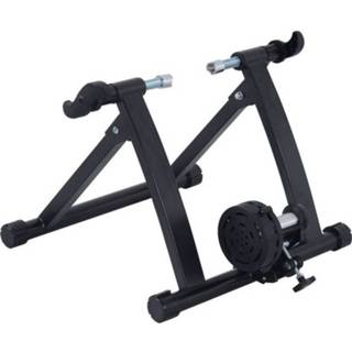 👉 Fiets zwart active Rollertrainer met magnetische remrol voor de zwart-zilver 4250871243587