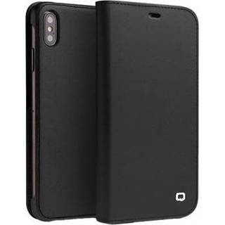 👉 Portemonnee zwart XS Qialino Classic iPhone Max Wallet Leren Hoesje - 5712579692986