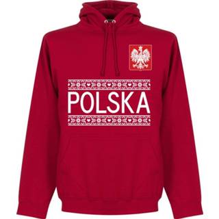👉 Sweater XXL l m s XL rood Polen Team Hooded -