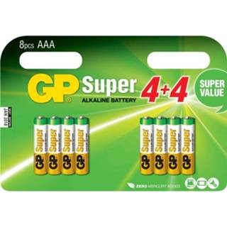 👉 GP Batteries 24A Super Alkaline 8x AAA Multipack batterij