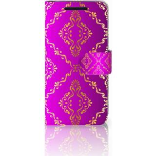 👉 Roze HTC One M9 Uniek Boekhoesje Barok 8718894992388