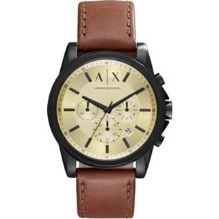 👉 Horlogeband leder cognac Armani Exchange AX2511 22mm 8719217156203