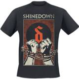 👉 Shirt zwart shinedown l male Untethered Fists T-shirt 90317116082