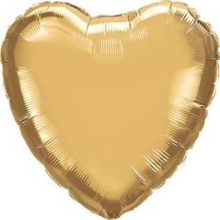 👉 Goud Chrome Gold Foil Heart 18in/45cm