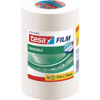 👉 Tesafilm Invisible, ft 33 m x 19 mm, 3 + 1 rolletje gratis 4042448175496