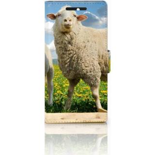 HTC Desire 628 Uniek Boekhoesje Schaap en Lammetje 8718894708378