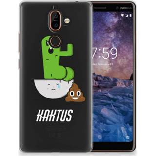 👉 Nokia 7 Plus Uniek TPU Hoesje Cactus Poo 8718894731086