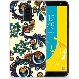👉 Samsung Galaxy J6 2018 TPU Hoesje Design Barok Flower 8718894731697