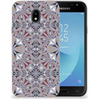 👉 Samsung Galaxy J3 2017 TPU Hoesje Design Flower Tiles 8718894735275