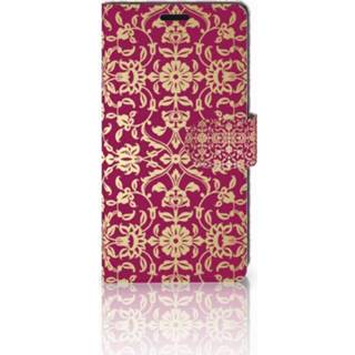 👉 Roze Sony Xperia XZ | XZs Boekhoesje Design Barok Pink 8718894742228