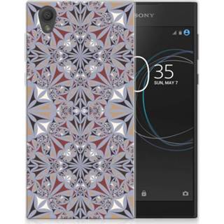 👉 Sony Xperia L1 TPU Hoesje Design Flower Tiles 8718894809938