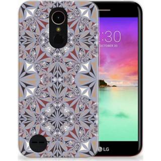 👉 LG K10 2017 TPU Hoesje Design Flower Tiles 8718894828380