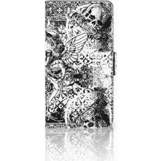 👉 Samsung Galaxy J7 2016 Boekhoesje Design Skulls Angel 8718894838310