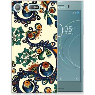 👉 Sony Xperia XZ1 Compact TPU Hoesje Design Barok Flower 8718894846995