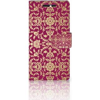 👉 Roze HTC Desire 628 Boekhoesje Design Barok Pink 8718894862292