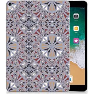 👉 Tablethoes Apple iPad Pro 10.5 Tablethoesje Design Flower Tiles 8718894871836