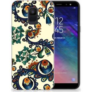 👉 Samsung Galaxy A6 (2018) TPU Hoesje Design Barok Flower 8718894894989