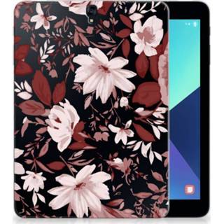 👉 Tablethoes Samsung Galaxy Tab S3 9.7 Uniek Tablethoesje Watercolor Flowers 8718894898673