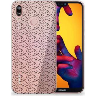 👉 Huawei P20 Lite Uniek TPU Hoesje Stripes Dots 8718894903001