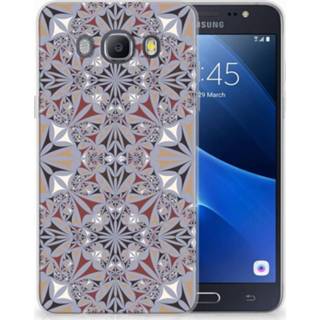 👉 Samsung Galaxy J5 2016 TPU Hoesje Design Flower Tiles 8718894932650