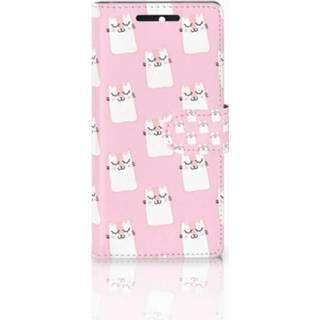 👉 HTC Desire 628 Uniek Boekhoesje Sleeping Cats 8718894949962