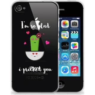 👉 Apple iPhone 4 | 4s TPU Hoesje Design Cactus Glad 8718894950814