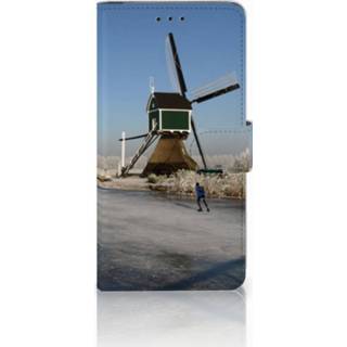 👉 Samsung Galaxy J4 Plus (2018) Boekhoesje Design Schaatsers 8718894956694