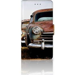 👉 Samsung Galaxy J7 2016 Uniek Boekhoesje Vintage Auto 8718894231623