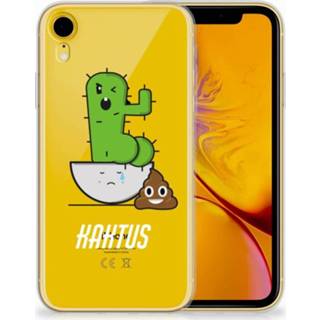 👉 Apple iPhone Xr Uniek TPU Hoesje Cactus Poo 8718894325513