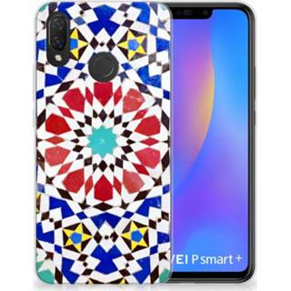 👉 Huawei P Smart Plus TPU Siliconen Hoesje Mozaïek