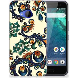 👉 HTC U11 Life TPU Hoesje Design Barok Flower 8718894348581