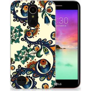 👉 LG K10 2017 TPU Hoesje Design Barok Flower 8718894349762