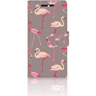 👉 HTC Desire 628 Uniek Boekhoesje Flamingo 8718894363249