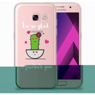 👉 Samsung Galaxy A3 2017 TPU Hoesje Design Cactus Glad 8718894409411