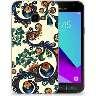 👉 Samsung Galaxy Xcover 4 TPU Hoesje Design Barok Flower 8718894425756