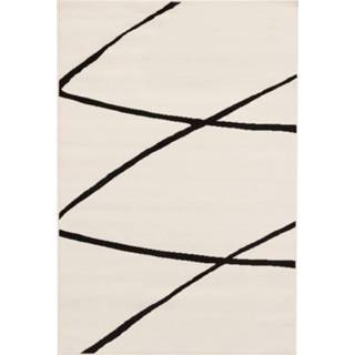 👉 Vloerkleed active zwart Modern Lines Cream-black 135x190cm 5414478781104