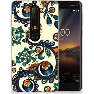 👉 Nokia 6 (2018) TPU Hoesje Design Barok Flower 8718894493052