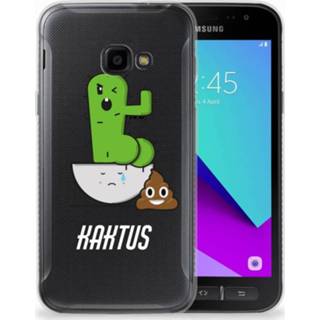 👉 Samsung Galaxy Xcover 4 Uniek TPU Hoesje Cactus Poo 8718894537497