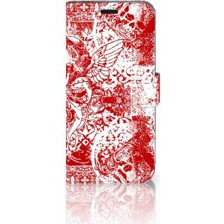 👉 Rood Acer Liquid Z630 | Z630s Boekhoesje Design Angel Skull Red 8718894546666
