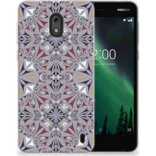 👉 Nokia 2 TPU Hoesje Design Flower Tiles 8718894576588