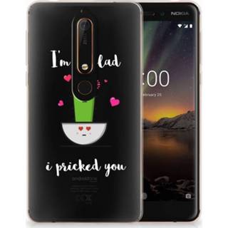 👉 Nokia 6 (2018) TPU Hoesje Design Cactus Glad 8718894580400