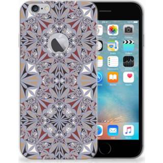 👉 Apple iPhone 6 Plus | 6s TPU Hoesje Design Flower Tiles 8718894673751