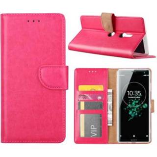 Pasjeshouder roze Sony Xperia XZ3 Hoesje met 8718894814079