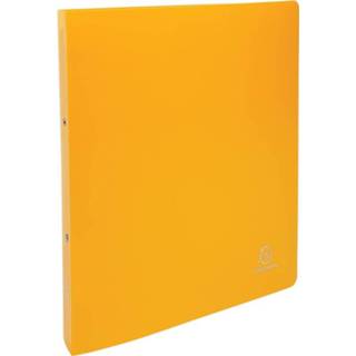 👉 Ringmap geel PP Exacompta , voor ft A4 maxi, uit ondoorschijnend PP, 2 ringen van 30 mm, 3130630546962