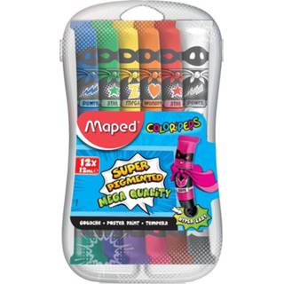 👉 Plakkaatverf plastic Maped Color'Peps, 12 ml, tubes in een etui 3154148105206